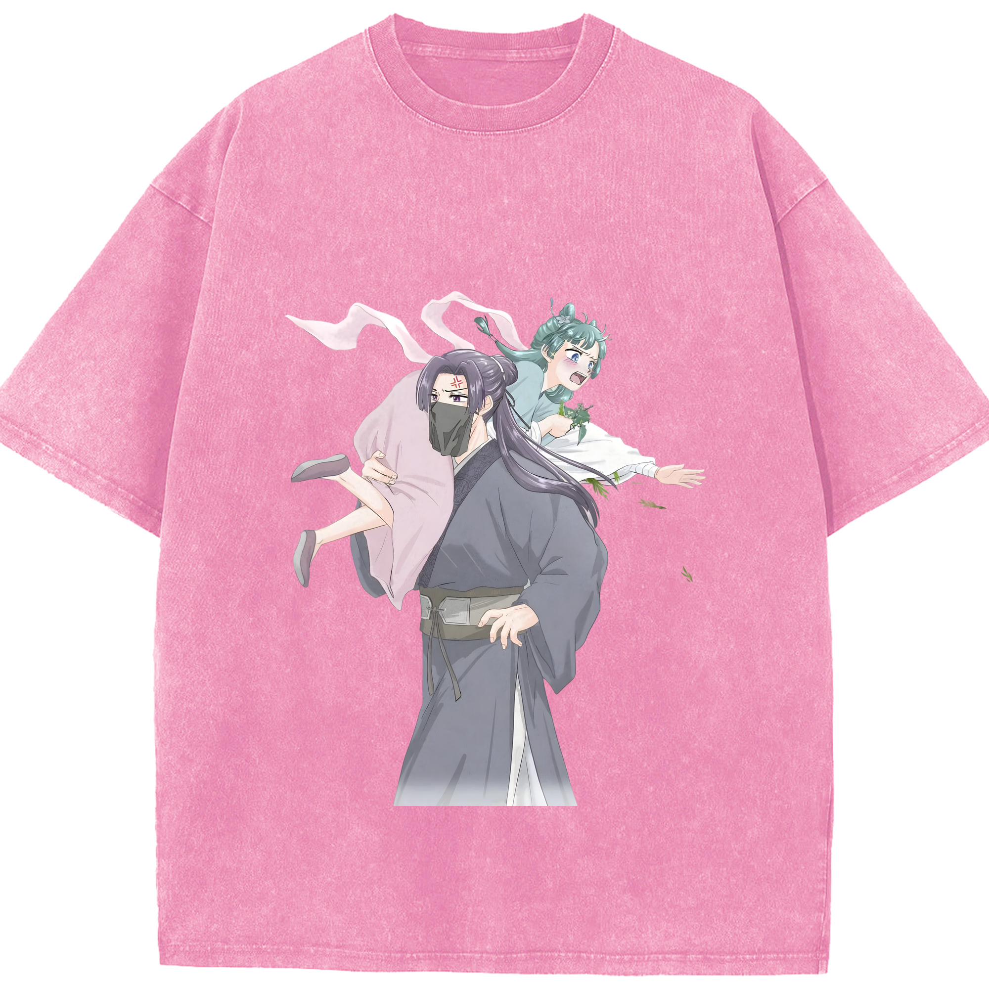 （画像用） 薬屋のひとりごと The Apothecary Diaries 綿100% ヴィンテージ風 半袖Tシャツ（フロントプリント）